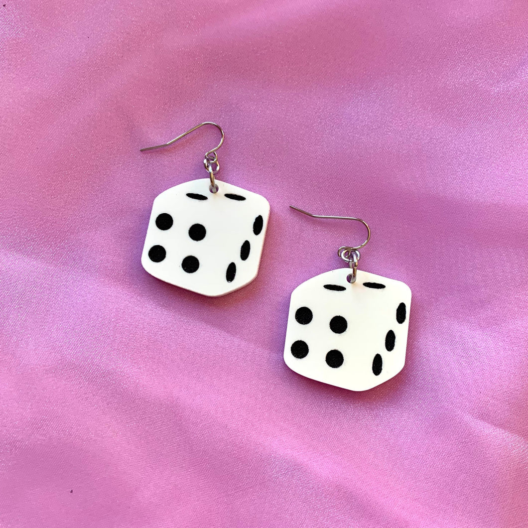 dice earrings