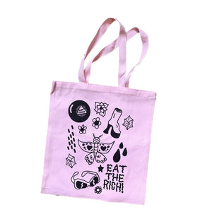 eat the rich tote bag