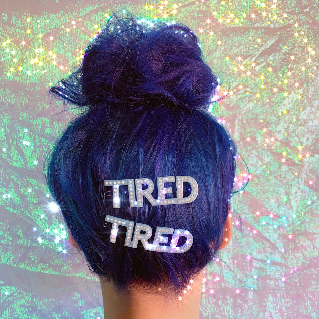 tired hair clip set