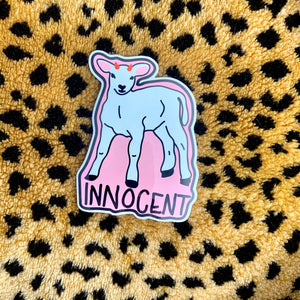 innocent lamb sticker